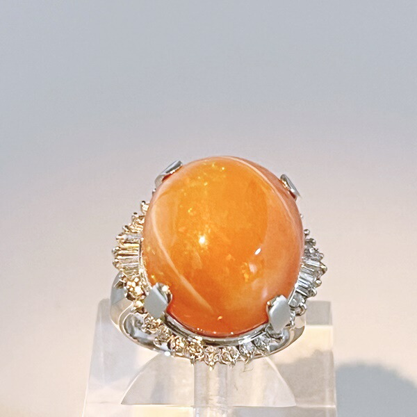 PM900 プラチナリング　2cm 楽天市場】PM900 プラチナ 指輪 リング オパール2.670ct