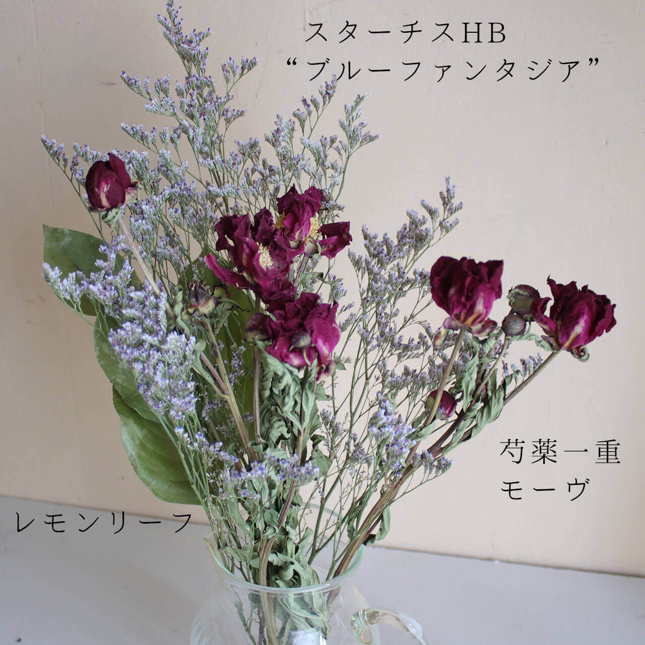 スターチス HBチース ブルーファンタジア / ドライフラワー 花材 
