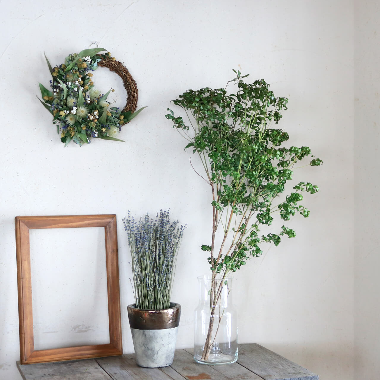 枝もの 長さ60〜90cm】 ドライフラワー あせび 【グリーン】 ◇ 馬酔木