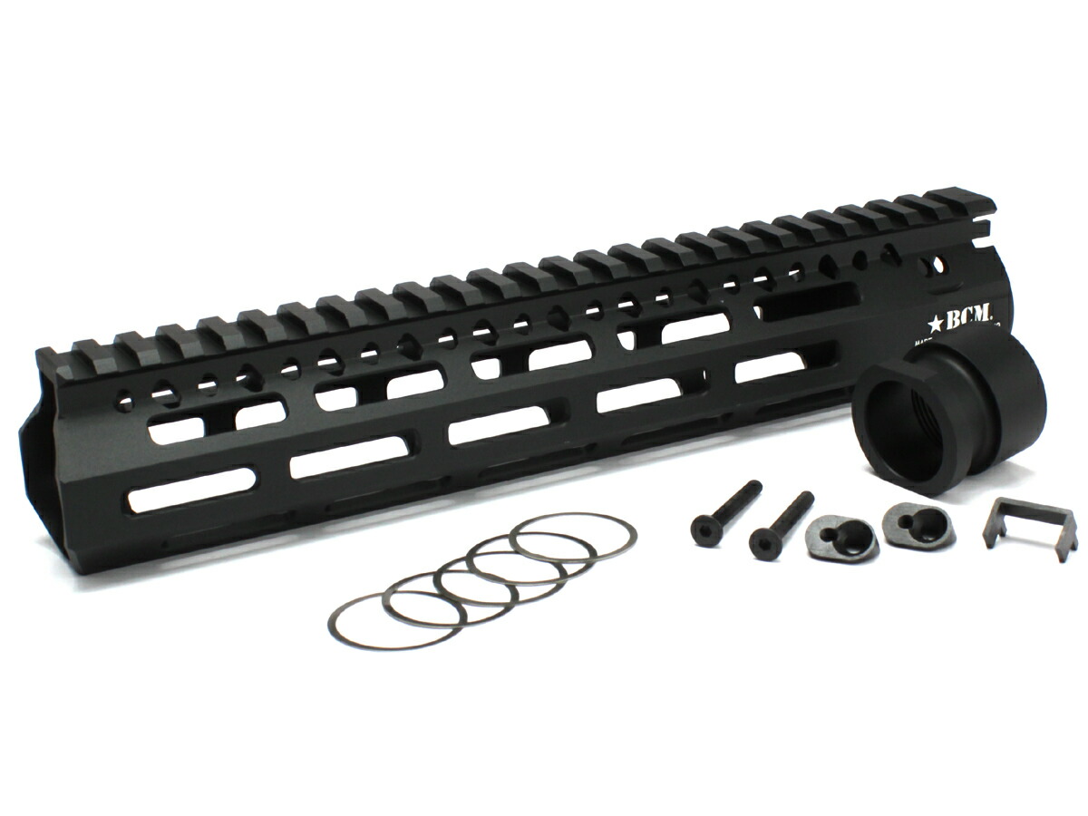 MWS ハンドガード BCM-MCMR-13 マウントレール ブラック 13.5 BJ Tac BCM MCMRタイプ ハンドガード 13.5inch BK (東京マルイM4