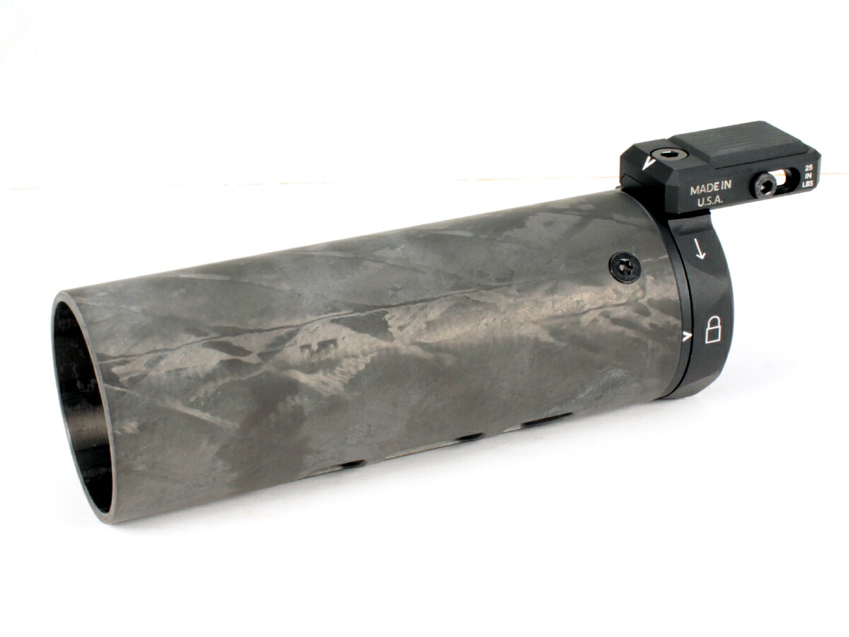 M-RACスタイル サプレッサーシールドブラックカーボン 6.5インチ L.A.ホビーショップ / MODTAC M-RACタイプ6.5インチカーボン