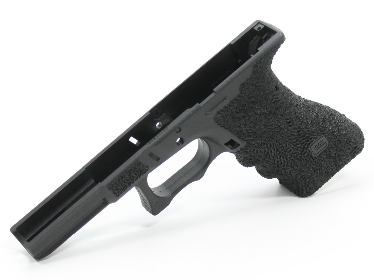 サイドアームズカスタム 東京マルイ Glock17,18C,22,34 Gen3対応 LokiTacticalタイル スティップリングフレーム フィンガーチャネルあり ブラック｜サイドアームズ