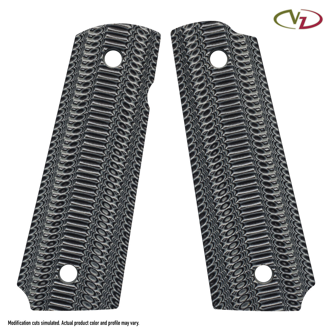 VZ Grips製 実物G10グリップ1911オペレーターII BK 新品 1911 Grips (Full-Size) w/ VZ Operator II™ Texture | VZ Grips