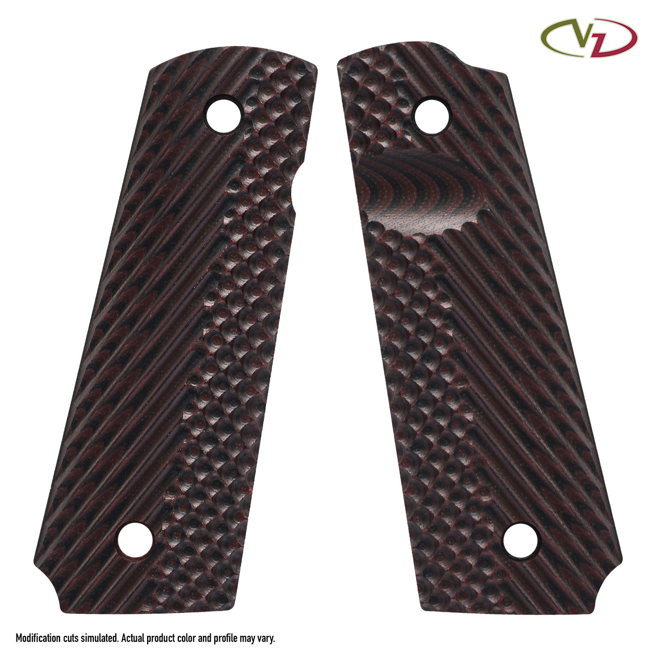 VZ GRIPS 1911系グリップ オペレーター2 ブラックチェリー G10