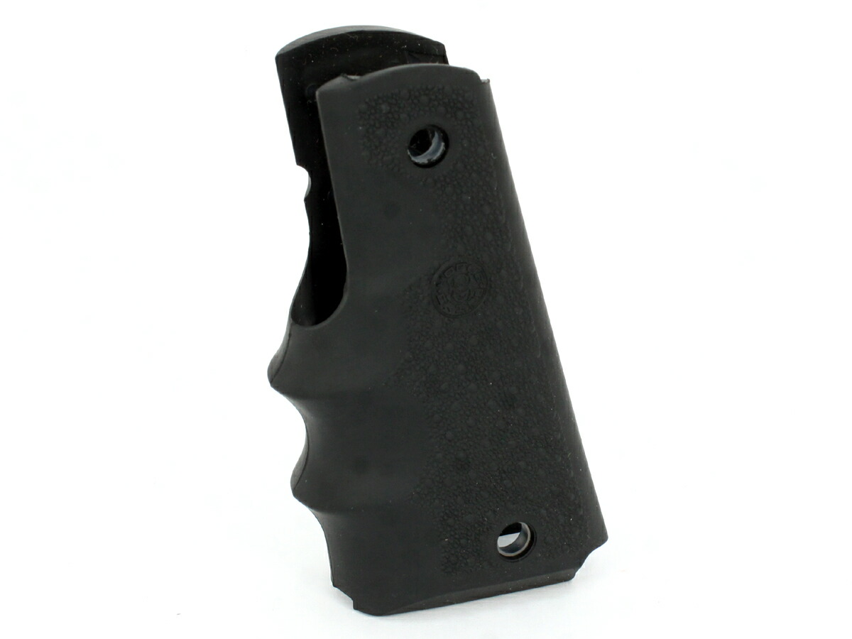 Hogue 1911系 フルサイズ用 ワンピースラバーグリップ ブラック