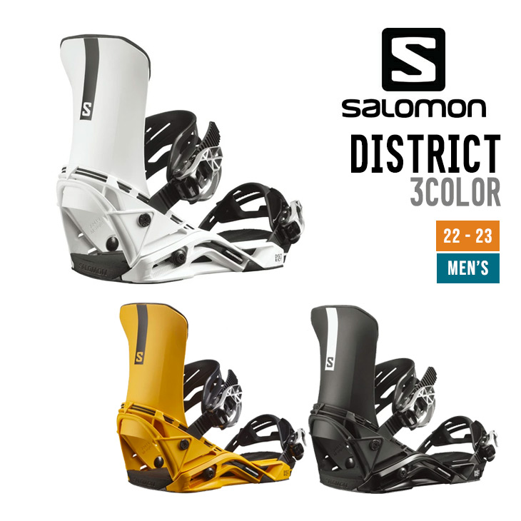 SALOMON サロモン 22-23 DISTRICT ディストリクト 早期予約 2022-2023 スノーボード ビンディング 数量は多い