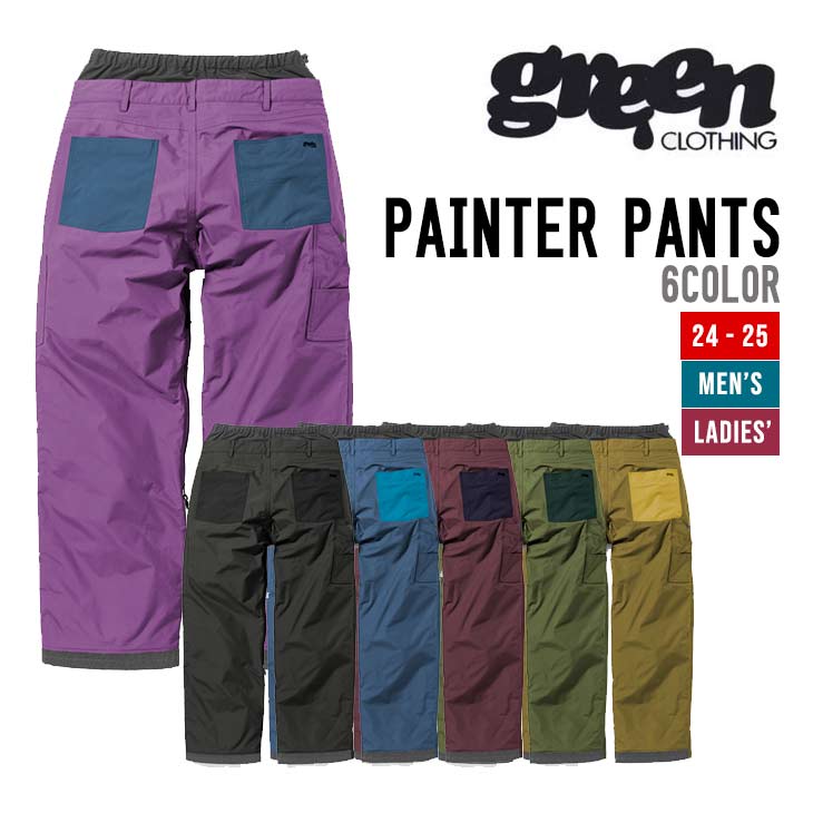 楽天市場】GREEN CLOTHING グリーンクロージング 24-25 BIB PANTS ビブ パンツ 早期予約 送料無料 2024-2025  スノーボード ウェア : 【SIDECAR】SURF＆SNOW