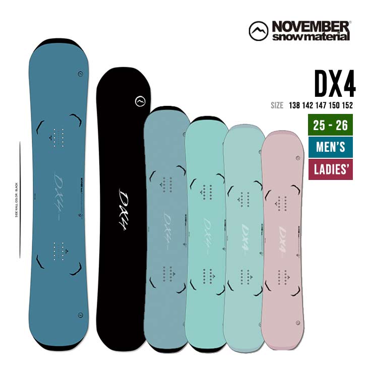ボード NOVEMBER - november D4 THE BLACK 150cm 20-21 NOVEMBER(ノーベンバー) / D4 ディーフォー ノベンバー