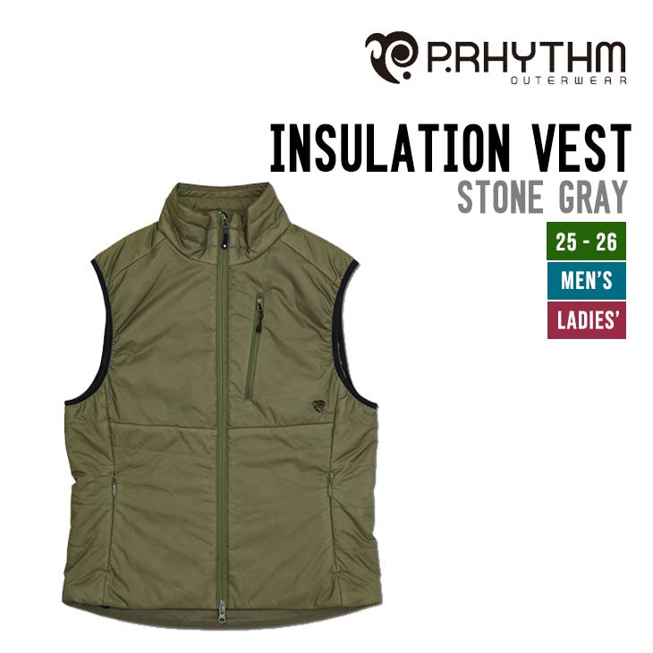 P.RHYTHM プリズム 25-26 INSULATION VEST インサレーション 限りない スノーボード スノーウェア 2025-2026 メンズ