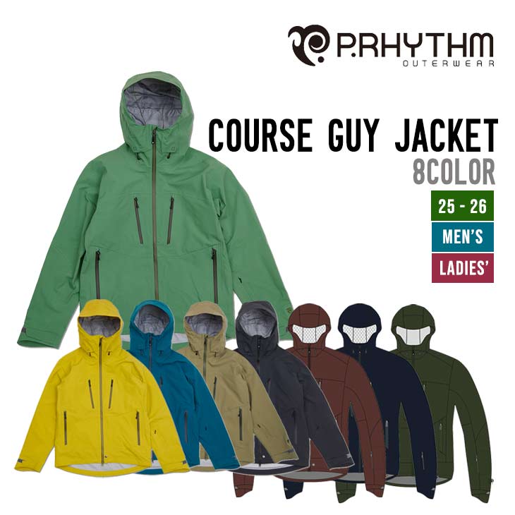 P.RHYTHM プリズム 25-26 COURSE GUY JACKET 教科課程 兄ちゃん 上衣 2025-2026 スノーボード スノーウェア ユニ一発やる