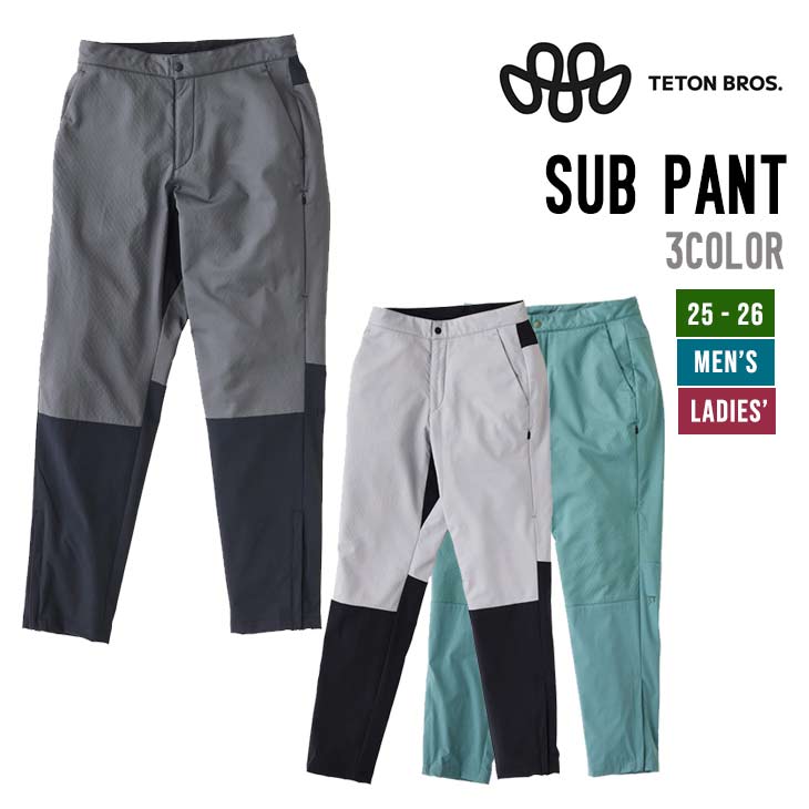 TETON BROS. ティートンブロス 25-26 SUB PANT 補欠選手ズボン下 スノーボード 置き目品 お召しもの ユニ一発やる スキーの板 ロングパンツ-ウィンタースポーツ-メンズウェア
