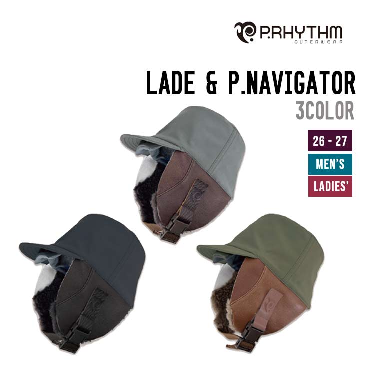 P.RHYTHM プリズム 26-27 LADE \u0026 P.NAVIGATOR スノーボード レイド ビーニー 旗がしら メンズ レディース