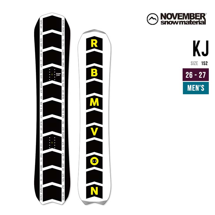 NOVEMBER ノベンバー 26-27 KJ ケージェー DOGGY モデル スノーボード｜【SIDECAR】SURF＆SNOW
