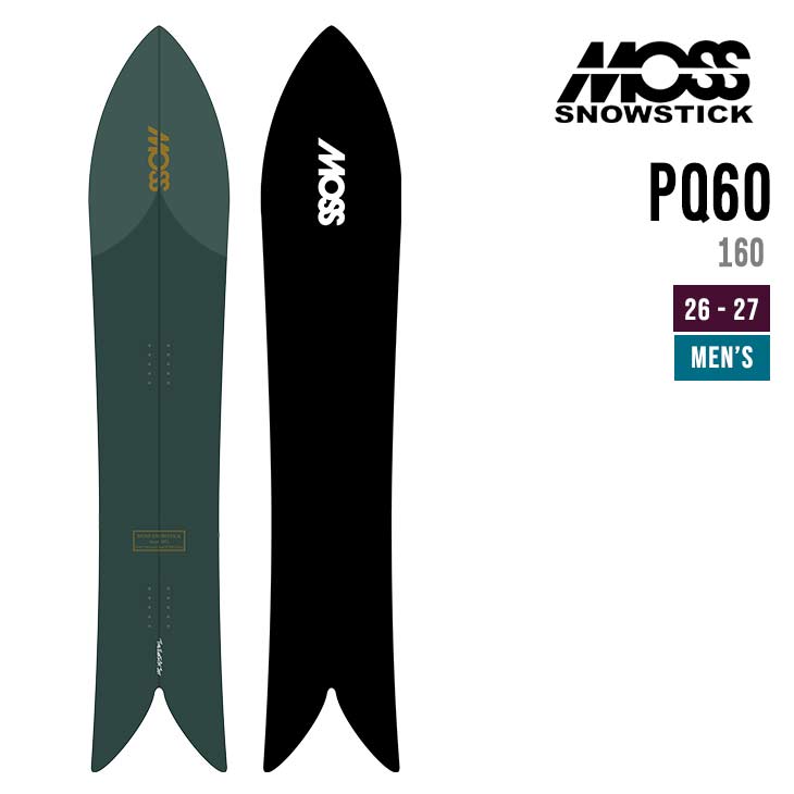 MOSS SNOWSTICK モススノースティック 26-27 PQ 60 スノーボード ピーキューロクマル メンズ