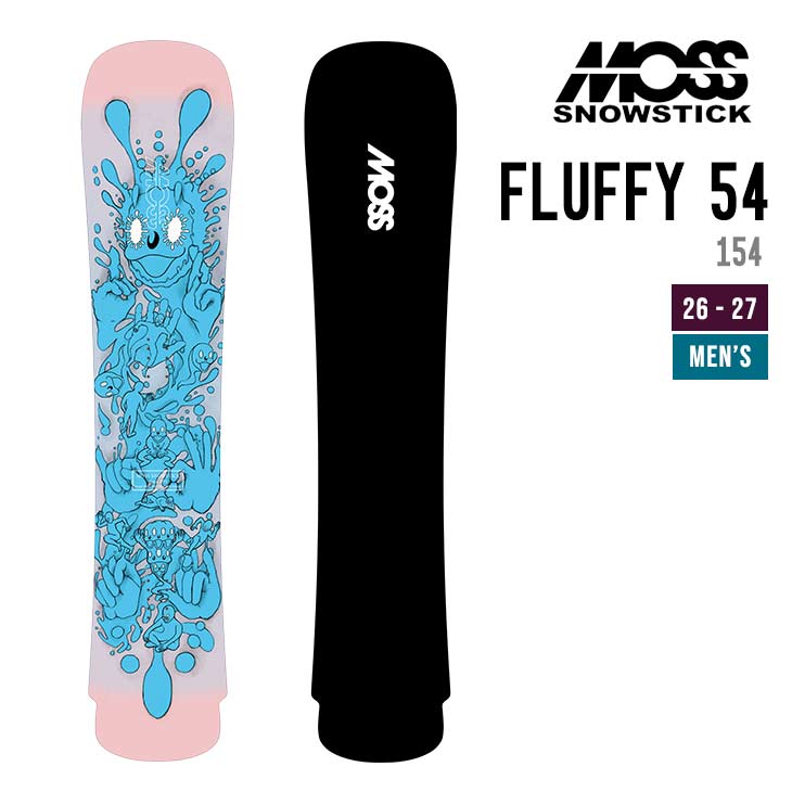 MOSS SNOWSTICK モススノースティック 26-27 FLUFFY 54 スノーボード フラッフィー