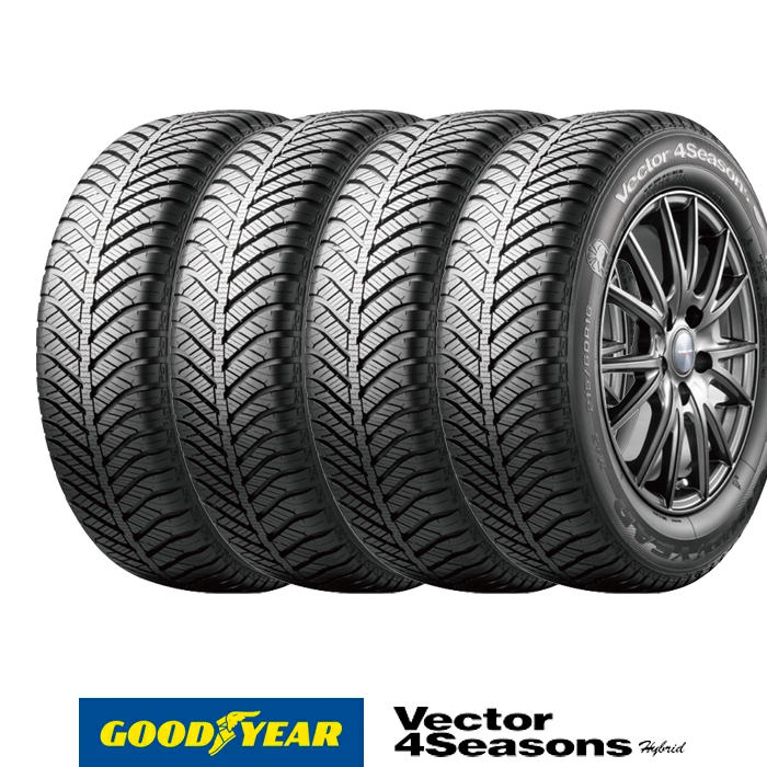 全国一律送料無料 Vector グッドイヤー タイヤサイズ：185 ハイブリッド ベクター 4 GOODYEAR HYBRID Seasons  フォーシーズンズ