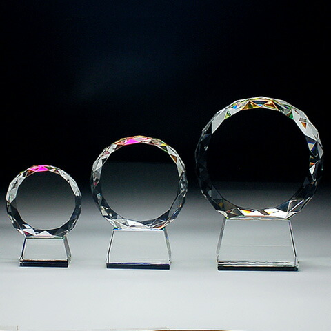 クリスタルトロフィ『小』110x80x25mm|表札とオーダー彫刻の しど彫刻