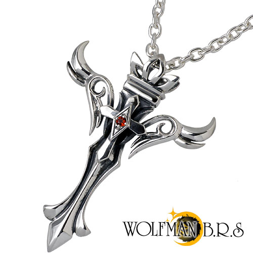 【ポイント2倍！マラソン期間中】 ウルフマンB.R.S WOLFMAN B.R.S ケルティック エンジェル シルバー ネックレス アクセサリー チェーン付 シルバー925 スターリングシルバー NW-P-07CL100