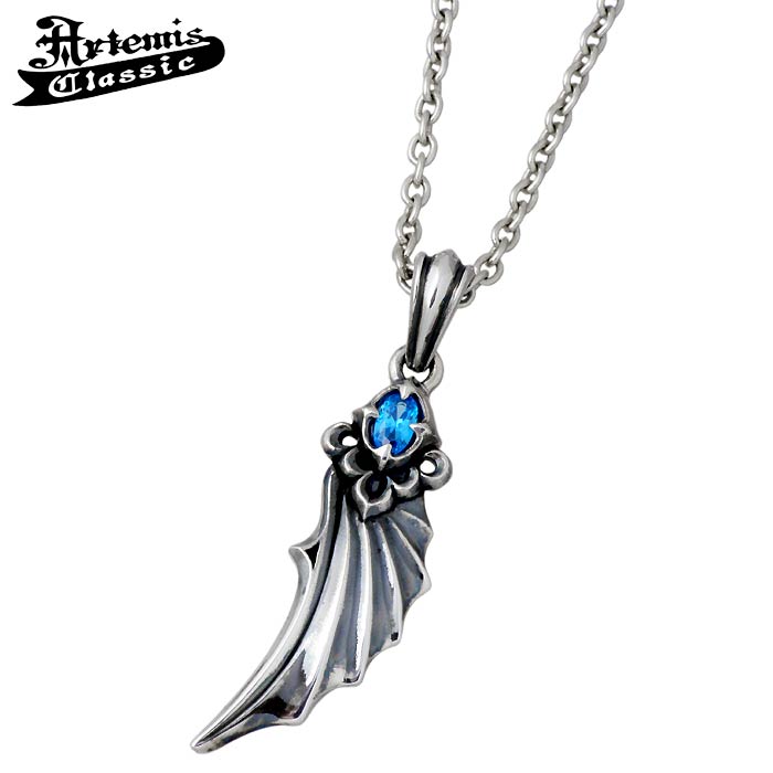 アルテミスクラシック Artemis Classic デビル ウィング シルバーアクセサリー シルバーネックレス ジュエリー メンズ シルバーアクセ シルバー ネックレス アクセサリー メンズ ブルーキュービック ACP0289CL60