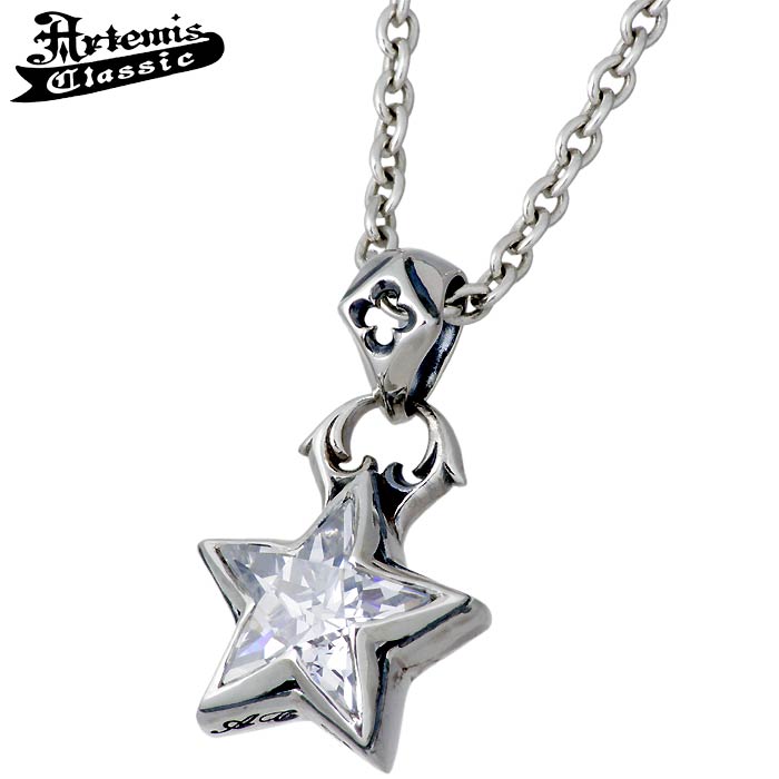 アルテミスクラシック Artemis Classic イブニング スター チャーム シルバー ネックレス アクセサリー メンズ キュービック 星 ACP0295CL60