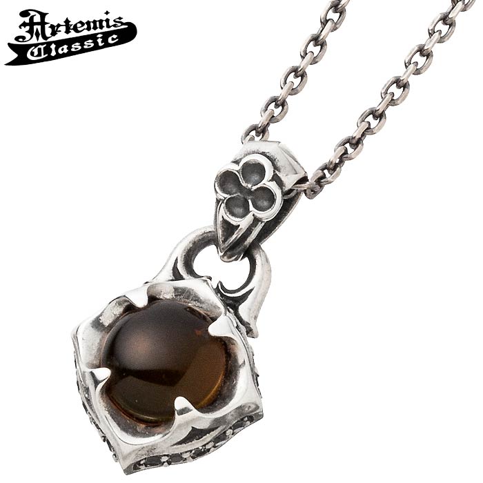【ポイント2倍！マラソン期間中！】 アルテミスクラシック Artemis Classic シルバー ペンダント ラウンド アンバー ACP0333