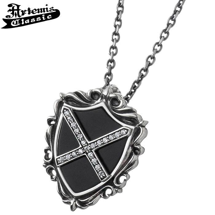 【ポイント2倍！マラソン期間中】 アルテミスクラシック Artemis Classic シールド エックス シルバー925 ネックレス ジュエリー メンズ ギフト プレゼント ラッピング無料 誕生日 記念日 ACP0349ACCN