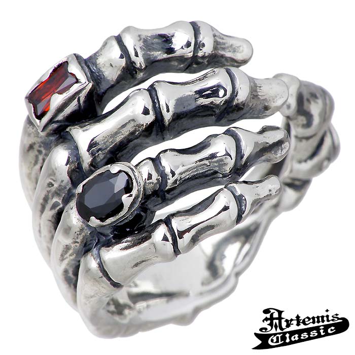 【人気】Artemis Classic スカルリング シルバーアクセ ≪Artemis Classic/アルテミスクラシック≫メメントモリスカルリング