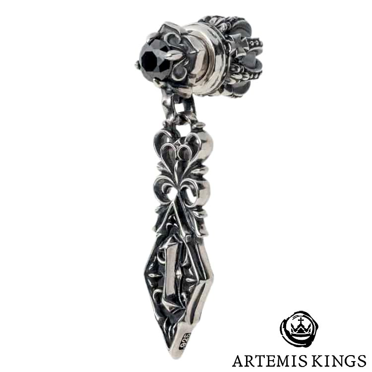 【ポイント2倍！マラソン期間中！】 アルテミスキングス ARTEMISKINGS ナンバーワン シルバー ピアス 片耳分 AKE0118