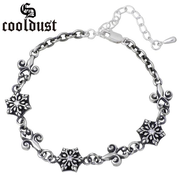 【ポイント2倍！マラソン期間中】 クールダスト cooldust FUNKOUTS スノーシャドー シルバー ブレスレット アクセサリー S 雪の結晶 カラーストーン シルバー925 スターリングシルバー FCB-048S