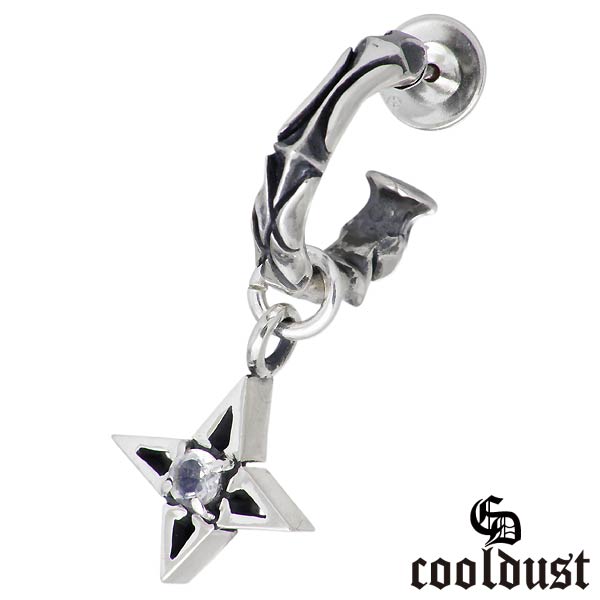 【ポイント2倍！20日まで！】 クールダスト cooldust FUNKOUTS ステラ マリス ウィンター クロス シルバー ピアス アクセサリー 雪塵 片耳用 カラーストーン シルバー925 スターリングシルバー FCE-018