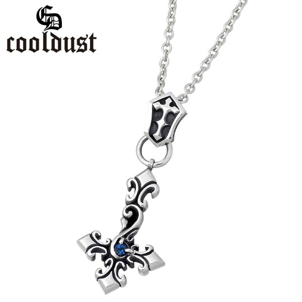 【ポイント2倍！マラソン終了まで】 クールダスト cooldust FUNKOUTS インバーテッドクロス シルバー ネックレス アクセサリー 逆十字 カラーストーン シルバー925 スターリングシルバー FCN-043CL60｜Sies Rosso シーズ ロッソ