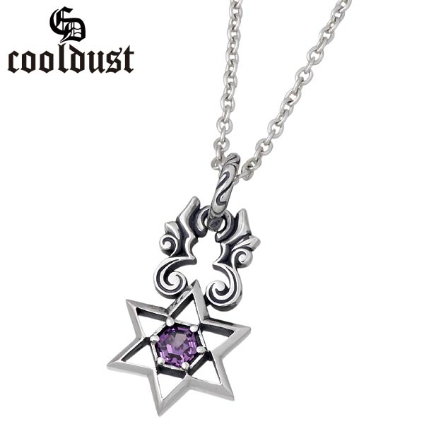【ポイント2倍！マラソン期間中】 クールダスト cooldust FUNKOUTS ネックレス レディース メンズ シルバー ジュエリー 六芒星 アレキサンドライト 925 スターリングシルバー FCN-055CL60