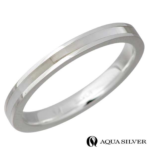 【ポイント2倍！12日まで！】 アクアシルバー AQUA SILVER ホワイトシェル シルバー リング 指輪 アクセサリー 3～21号 シルバー925 スターリングシルバー ASR161WH