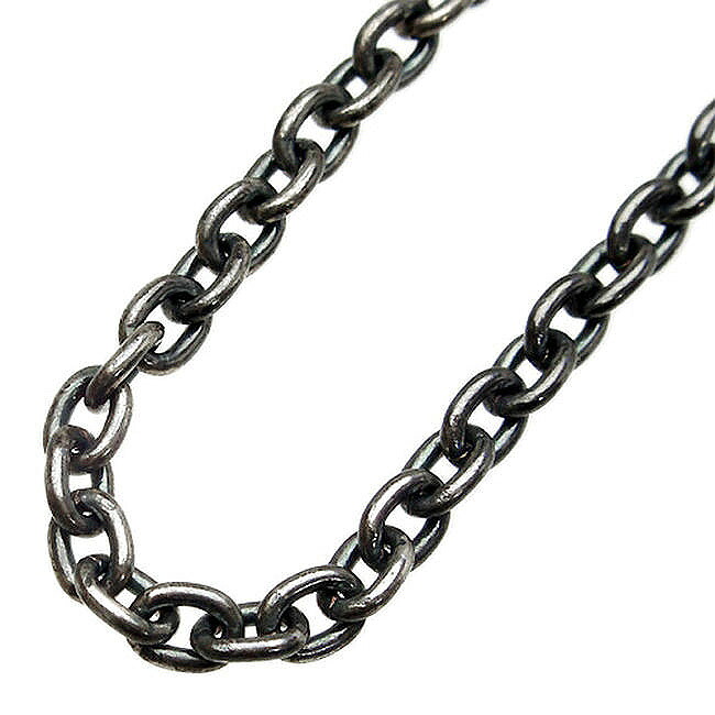 【ポイント2倍！20日まで！】 ネックレスチェーン レディース シルバー925 あづき シルバー ジュエリー チェーン幅3.4mm いぶし45cm シルバー ジュエリー 替チェーン 925 スターリングシルバー OXCL100-45