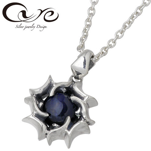 【ポイント2倍！マラソン期間中】 キュア cure ハロ シルバー ネックレス アクセサリー ストーン チェーン付き シルバー925 スターリングシルバー CU-PE-074CL60