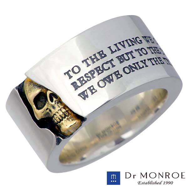 中古　15号　ドクターモンロー　メッセージ　プレート　リング　指輪 送料無料】Dr MONROE(ドクターモンロー) ホースシューメッセージ