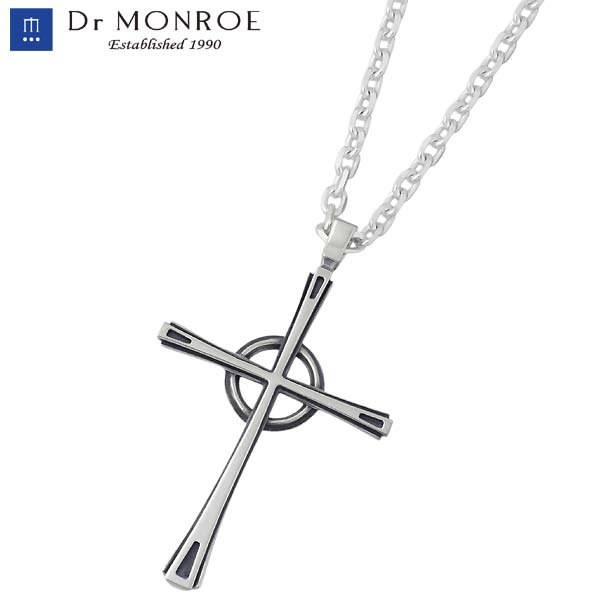 【ポイント2倍！マラソン終了まで】 ドクターモンロー Dr MONROE シルバー ネックレス アクセサリー メンズ クロス 十字架 シルバー925 スターリングシルバー FC-123SE-SV｜Sies Rosso シーズ ロッソ