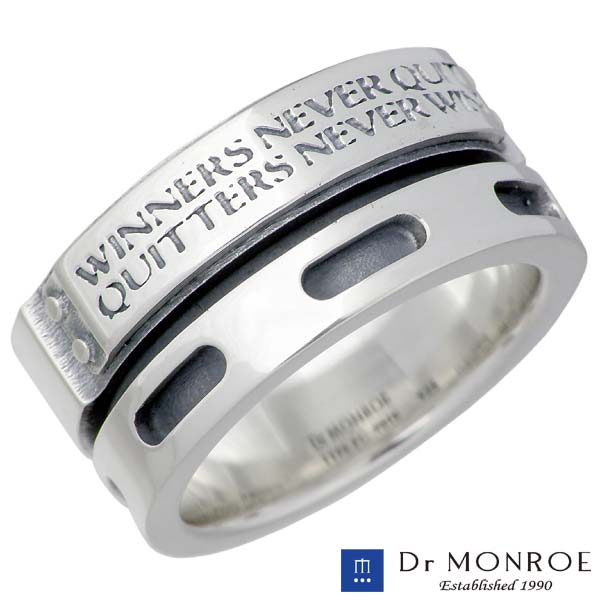 【ポイント2倍！マラソン終了まで】 ドクターモンロー Dr MONROE シルバー リング メンズ メッセージ 指輪 アクセサリー 13～23号 シルバー925 スターリングシルバー FC-98TE-SV｜Sies Rosso シーズ ロッソ 28,050円