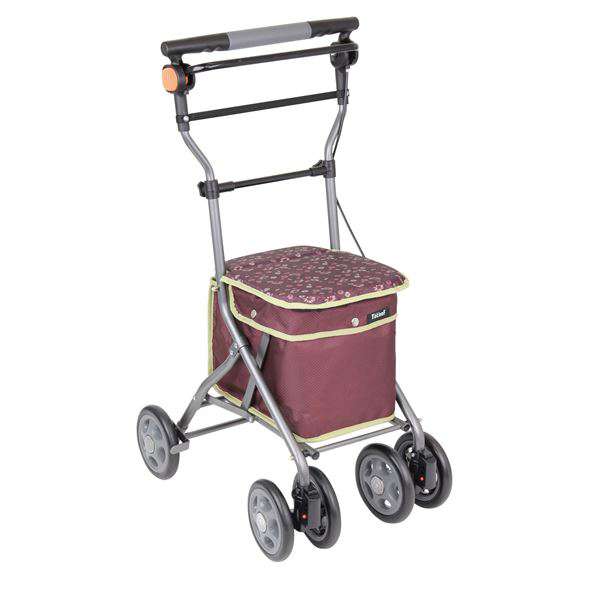 【ポイント2倍！マラソン期間中】 シルバーカー 手押し車 【ミドルタイプ】 手元ブレーキ 幸和製作所 『ドレース』 レッド 〔介護用品 福祉用品〕 メーカーより直送 沖縄・離島への配送不可