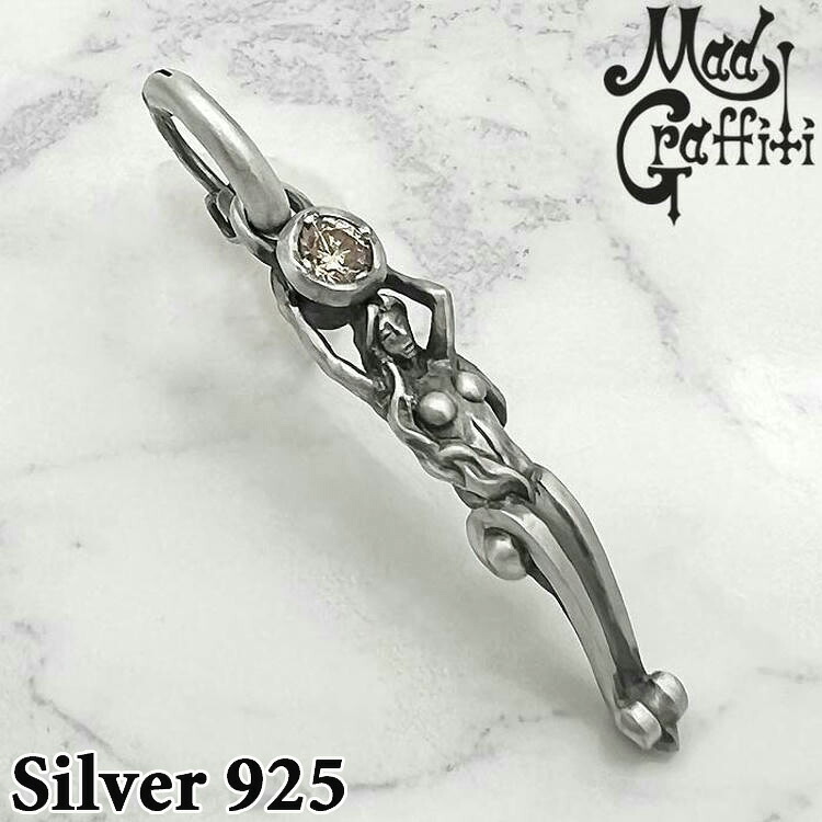 マッドグラフィティ Mad Graffiti レイディアンス M ピアス フープ シルバーピアス メンズ 1個売り 片耳用 1P シルバー925 アクセサリー 人気 ブランド ギフト 誕生日 記念日 MG-PE-0028｜Sies Rosso シーズ ロッソ