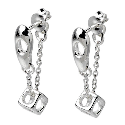 フリースタイル FREE STYLE Oキューブ シルバー ピアス アクセサリー ペアセット 両耳用 シルバー925 スターリングシルバー FSE-637