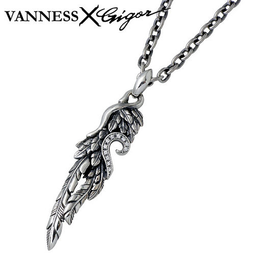 【ポイント2倍！マラソン期間中】 ジゴロウ GIGOR x VANNESS ネックレス レディース シルバー ジュエリー アヴァ ハート ダイヤモンド 925 スターリングシルバー NO-252