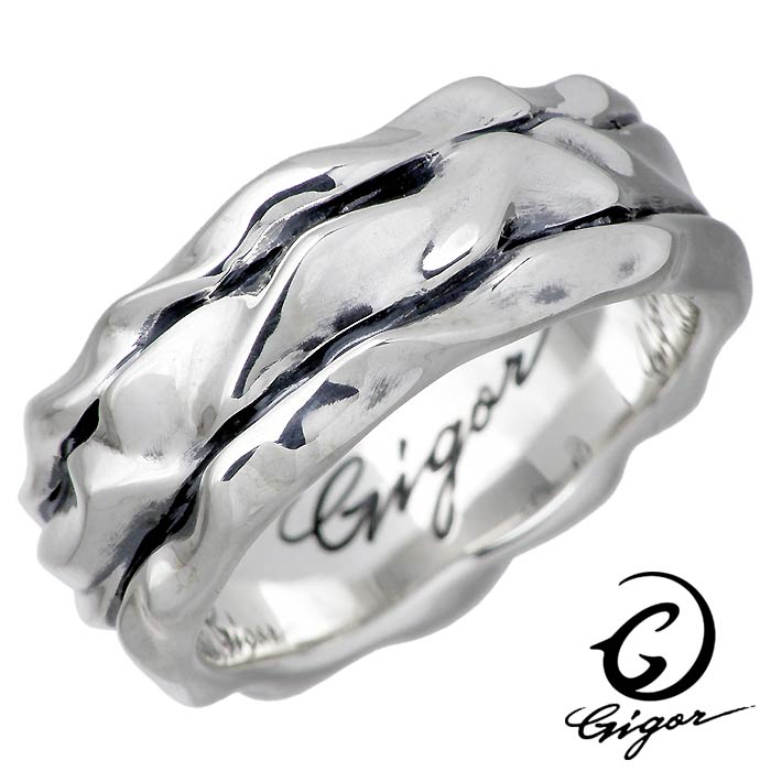 【ポイント2倍!マラソン期間中】 ジゴロウ GIGOR ラリット シルバー リング 指輪 アクセサリー メンズ レディース 7~25号 NO-362