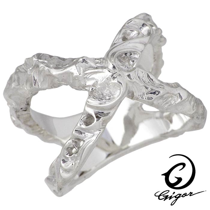 【ポイント2倍！マラソン終了まで】 ジゴロウ GIGOR シルバー リング 指輪 アクセサリー ベラフレッジ 7号～25号 NO-392｜Sies Rosso シーズ ロッソ