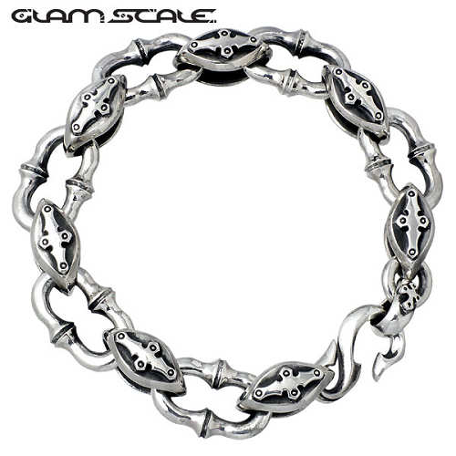 グラムスケイル GLAM SCALE ブレスレット メンズ シルバー ジュエリー クロス 十字架 925 スターリングシルバー GS-6B-001