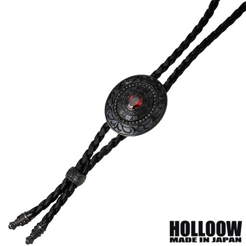 ホロウ HOLLOOW クィーン アンズ リベンジ シルバー ネックレス アクセサリー レザー紐付き ブラックコーティング キュービック ネックレス アクセサリー シルバー925 スターリングシルバー KHP-287BK