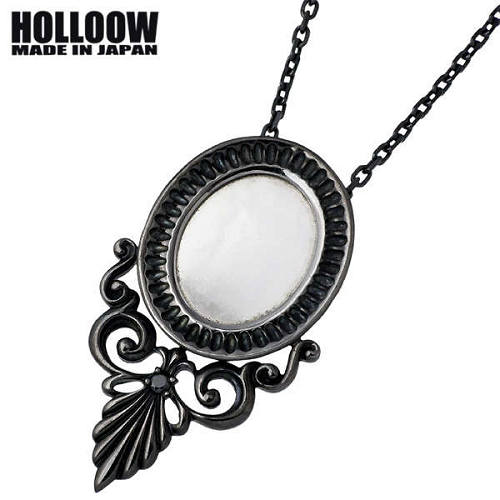 【ポイント2倍!マラソン終了まで】 HOLLOOW(ホロウ) ミラー シルバー ネックレス チェーン付き キュービック シルバー925 KHP-77|Sies Rosso シーズ ロッソ