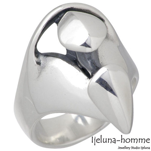 【ポイント2倍！マラソン期間中】 アイジェルナ オム Ijeluna-homme ブーレイ シルバー リング 指輪 アクセサリー 13～17号 シルバー925 スターリングシルバー AT-013R
