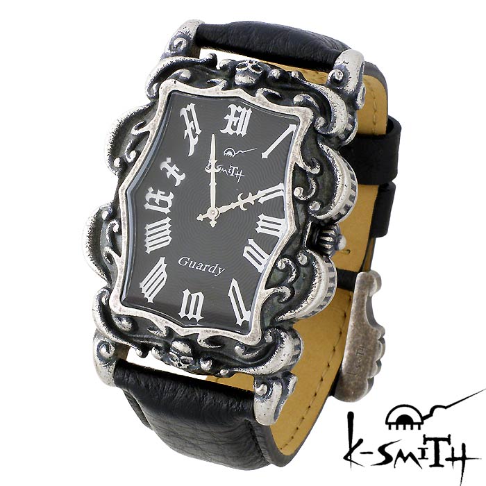 楽天市場 ケースミス K Smith 腕時計 Guardy ガーディ ブラック ギョーシェ メンズ 時計 Guardy Bkg シルバーアクセサリーsies Rosso