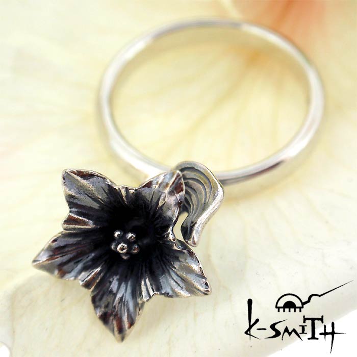 ケースミス K-SMITH バースデー フラワー シルバー リング 指輪 9月リンドウ Birthday Flower Ring KF-RING-09